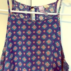 Blue midi dress